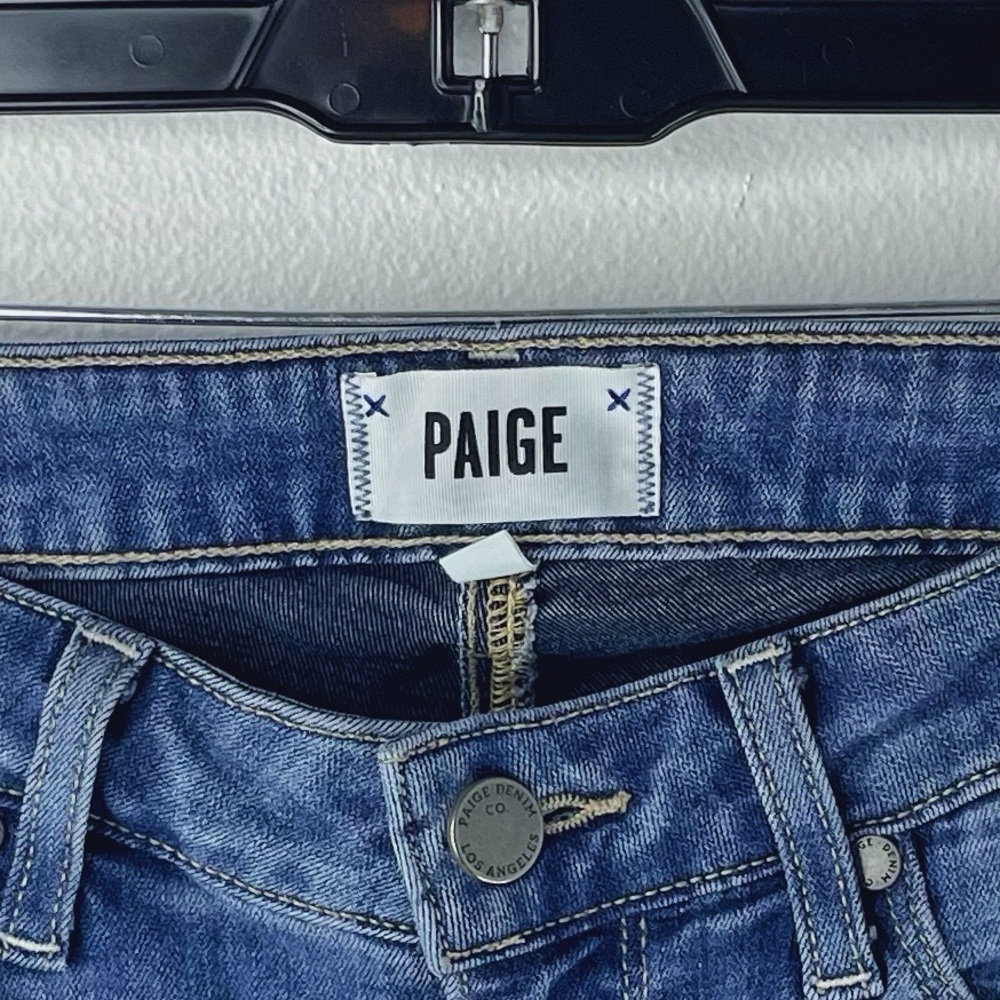PAIGE LKE NEW Women's Verdugo Ankle Ultra Skinny Darker Blue Jean Size 27 - Picture 5 of 9
